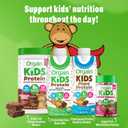 Orgain Organic Kids Protein Nutritional Shake, Chocolate - 8g of Protein, 22 Vitamins & Minerals, Fruits & Vegetables, Gluten Free, Soy Free, Non-GMO, 8.25 Fl Oz (Pack of 4) (EXP 02/05/27)