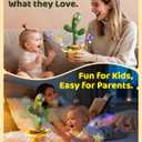 Dancing Talking Cactus Baby Toys 0-6 3-6 6-12 12-18 Months, Toddler Boys Girls Gifts for 2 3 4 5 6 7 8 9 10 Month Old Baby Toy Singing Mimicking Recording Repeating What You Say with 120 English Songs
