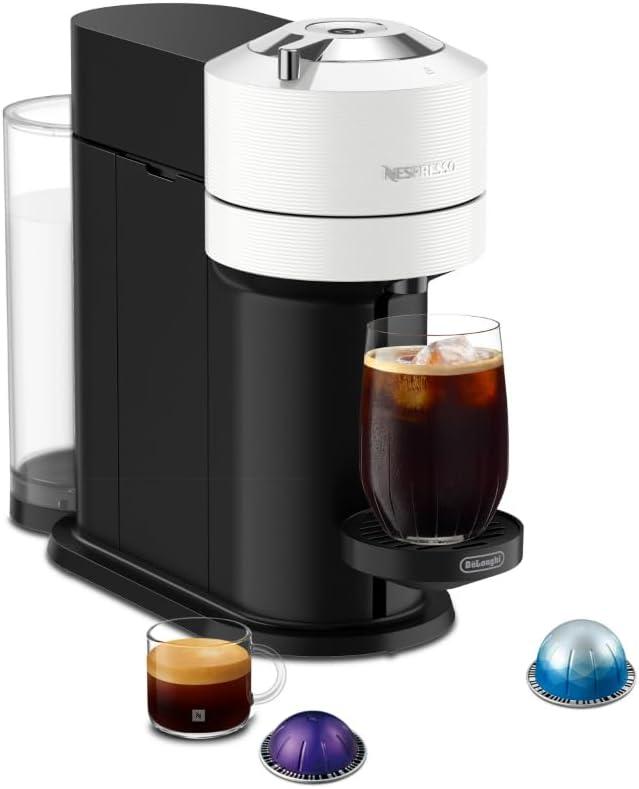 Nespresso Vertuo Next Coffee and Espresso Maker by De'Longhi, Black/White