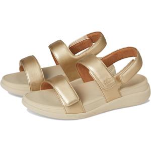 FitFlop womens F-mode Go Adjustable Flatform Back-strap Sandals (9, Platino)