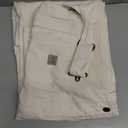 Carhartt Women's Rugged Flex® Loose Fit Canvas Bib Overall, Natural, Medium 8-10