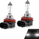 2 PCS H11 Car Halogen Bulb, 12V 55W Quartz Lamp Ultra-bright Beam Low/High Beam Light Replacement, All-in-one Plug and Play Bulb, Universal Lighting Accessories for Cars (Warm White Light #H11)