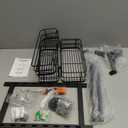 ODesign 3 Tier Height-Adjustable Shower Caddy Hanging Hanger Anti-Swing-Over The Shower Head Caddy-Shower Storage Organizer Bathroom Shelves Basket Shower Caddies-Black,11.9" x 4.84" x 36.2"