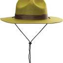 Funny Party Hats Ranger Hat - Brown Drill Sergeant Military Campaign Hat (Olive Green)