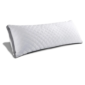 Oubonun Premium Adjustable Loft Quilted Body Pillows - Firm and Fluffy - Quality Plush - Down Alternative - Head Support Pillow - 34"x17", Pack of 2