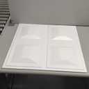 Art3d Drop Ceiling Tiles 24x24, 12 Sheets PVC Decorative Glue up Ceilng Panels 2x2, White