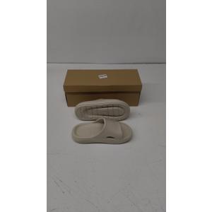 YURTKUMAS Pillow Slippers for Women and Men Indoor Cloud Sandals EVA Anti-Slip Slides Shoes Cushioned Thick Sole Shower Cloud Slippers Arch Support Men Sandals Super Soft House Pillow 36-37