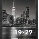 Annecy 19x27 Picture Frame Black（1 Pack）, 19 x 27 Picture Frame for Wall Decoration, Classic Black Minimalist Style Suitable for Decorating Houses, Offices, Hotels
