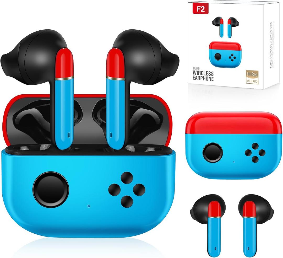 1 Pack Kids Adults Wireless Earbuds, Bluetooth 5.3 Touch Control Wireless Earbuds for Kids Adults with Charging Case,Ear Buds for Gifts