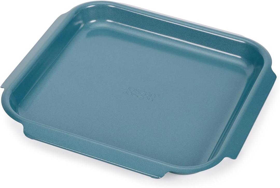 Joseph Joseph Nest Bake Medium Non-Stick Baking Sheet Pan, Carbon Steel, Stackable, Space-Saving Design 12.8 x 11.8