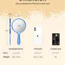3 x OMIRO Hand Mirror, Double-Sided Handheld Mirror 1X/3X Magnifying Mirror with Handle, Set of 3 (Mix Colors)