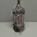 12.8" Christmas Snow Globe Lantern Christmas Decorations Indoor with Swirling Glitter Three Cardinals in The Tree, Lighted Musical Snow Globes for Home Decoration USB Powered or Battery Operated