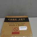 CORE ART 8x8 Floating Picture Frame,Double Plexiglass Floating Frame for 6x6, 4x4 Pictures,Wall or Tabletop Display, Black