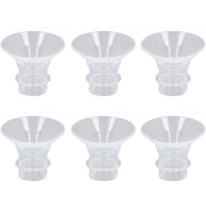 4Pcs Flange Inserts Silicone Portable Wearable Pump Flange Accessories Breastfeeding Essentials Kit (17MM)