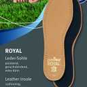 Pedag Royal | Genuine Lambskin Leather Insoles | Made in Germany | Vegetable-Tanned Leather | Activated Carbon for Anti-Odor | Latex Foam Padding | Thin & Absorbent | US Men 14/ EU 47 | Tan