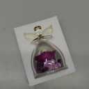 Mothers Day Mom Gifts for Her,Preserved Flowers Rose in Glass Angel Figurines,Birthday Gifts for Women,Mothers Present from Daughter,Purple Flowers Angels for Grandma Wife Sister Girlfriend Valentines