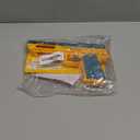 Light Up Pistol Toy - Hand Gun Toys with Dazzling Electric LEDs Light & Fighting Sound & Unique Telescopic Action, Great Party Favor, Gifts for Boys and Girls (Batteries Not Included) (Green/Yellow)