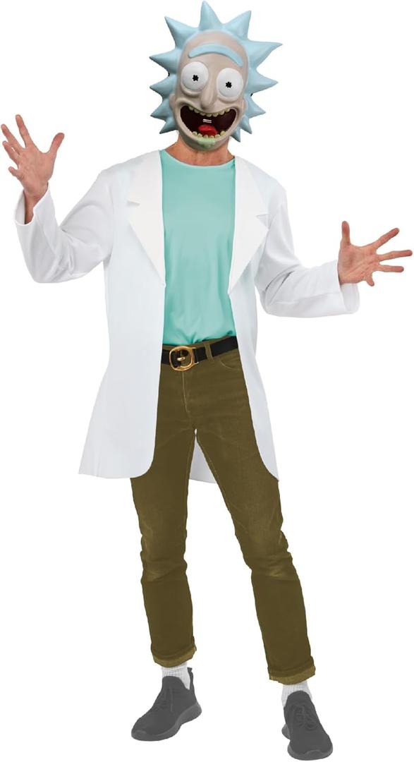 Rubies Adult Rick and Morty Rick Costume Top (X-Large, As Shown)