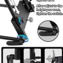 TOROKOM Adjustable Headrest Massage Kit, Face Pillow Cradle & Support Bracket, Hanging Arm Rest, Square Face Pillow for Sleeping Mattress Top(Black), Size: Large