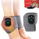 Triple Method Massager, Device Massager for Neuropathy, 3 in 1 Ankle Heat Wrap Wireless Portable with 3 Vibration Mode, 5 Heat Leavel for Relax Feet (1PC)