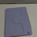 Rotating Case for iPad (A16) 11th Generation 2025, iPad 10th Gen 2022 with Pencil Holder, [Shockproof + Auto Sleep/Wake] 360 Degree Rotation Clear Back for iPad 11"/10.9" - Lilac Purple