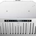 IKTCH 36 inch Range Hood Insert 900 CFM, Ducted/Ductless Convertible Stainless Steel Kitchen Vent Hood, with Gesture Sensing, Touch & Remote Control