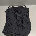 Aqua Eve Plus Size Women One Piece Swimsuit Tummy Control Bathing Suit High Neck Swimwear Black 16W XXL