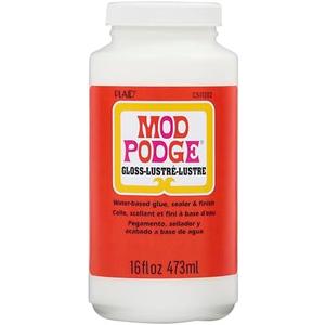 Mod Podge Gloss Sealer, Glue & Finish: All-in-One Craft Solution- Quick Dry, Easy Clean, for Wood, Paper, Fabric & More. Non-Toxic - Craft with Confidence, Made in USA, 16 oz., Pack of 1