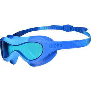 ARENA Unisex Kids Spider Swim Mask Boys and Girls Ages 2 to 5, Anti-Fog Non-Mirror Lens, Easy to Use Strap Wide View Snug Fit (Lightblue/Blue/Blue)