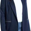 NIC+Zoe Ponte Zip Jacket, Dark Indigo, 3X