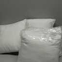 ROYALE LINENS 12 x 12 Pillow Insert - Down Alternative Throw Pillows Insert - Square Pillow Pack of 4 White - Bed & Couch Pillows - Inner Cushion for Bed, Cushion for Living Room - Shams Stuffer