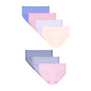 Hanes Women's Underwear Briefs 7-Pack, Moisture-Wicking Brief Panties for Women, Medium
