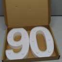 90th Birthday Decorations for Women Men,Happy 90 Birthday Decorations for Centerpieces Table,90 Light Up Numbers Sign Led for Party Backdrop Wall Decor for Wedding Anniversary Home