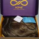 KOME Brown Highlight Synthetic Lace Front Wig,Side Part Short Curly Bob Wig,Shoulder Length Wig for Women Daily Use 16IN