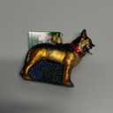 Old World Christmas German Shepherd Glass Blown Ornament for Christmas Tree, Handcrafted Holiday Decoration, Dog Collection