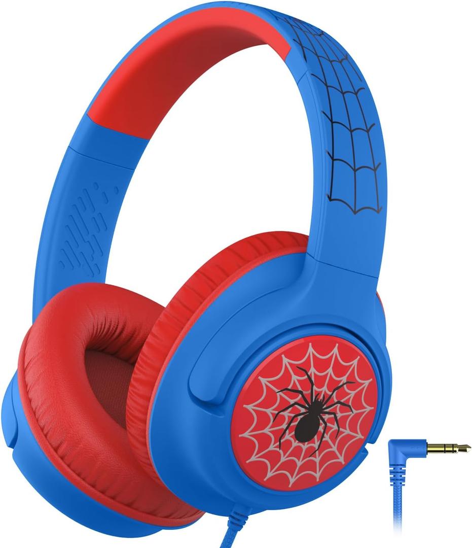 iClever Kids Headphones with Cord, 85dBA Safe Volume, Stereo Sound Foldable Adjustable, 3.5mm Jack, Over Ear Wired Headphones for Kids School/Boys/Girls/iPad/Tablet/Travel