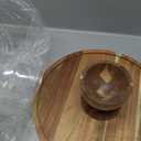 Acacia Wood Cake Stand with Lid, 2-In-1 Cake Plate with Acrylic Lid, 12in Round Dessert Table Display Set, Raise Dome for Charcuterie Board, Cheese, Chips & Dips, Nachos, Fruit Platter (12in)