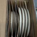 GBHOME Ceramic Dinnerware Sets for 4, 12 Pieces Stoneware Plates and Bowls Sets, Scratch Resistant Dishes, Dishwasher & Microwave Safe, Reactive Glaze-Gravel