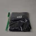 Gafeng Mens Linen Harem Capri Pants Drawstring 3/4 Shorts Casual Beach Yoga Hippie Thai Pants (X-Large, Black)