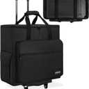 AKOZLIN Portable PC Tower Carrying Bag with Detachable Rolling Cart Travel Storage Bag for Computer Chassis,Gaming Rig,Keyboard and Mouse with Dolly