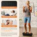 Lifepro HexaPlate Lite Vibration Plate Exercise Machine with Magnetic Acupoints - Full Body Vibration Platform for Beginners and Recovery - Lymphatic Drainage Massager for Muscle Toning and Fitness