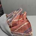 Area Rug 2x6 Rug Machine Washable Non-Slip Low Pile Print Pattern Western Rug for Living Room Bedroom Entryway Tribal Series -Red/Orange