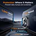 Magnetic for iPhone 16 Pro Max Case, [12FT Military Grade Drop Protection] [Compatible with MagSafe] Built-in Stash Kickstand Shockproof Anti-Scratch Slim Translucent 6.9, Black