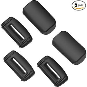 YONZEE 5-Pack Silicone Car Seat Belt Buckle Covers – Anti-Scratch, Noise Reduction & Buckle Protection – Universal Fit for Cars, SUVs, Trucks (Black)
