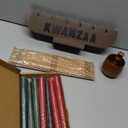 10 Pieces Kwanzaa Kinara Set Wooden Kwanzaa Candle Holder Kwanzaa Celebration Decorations