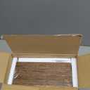 QEEIG Bathroom Floating Shelves for Wall - 15.7" Wall Mounted Shelf Over Toilet Farmhouse Home Decor Display Bookshelf Small 15.7 x 6.7 inch Set of 2, Rustic Brown (008-40BN)