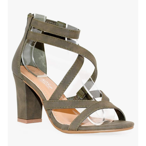 Women's Chunky Heel Ankle Strap Sandals, 8