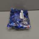 FurRain Christmas Poinsettia Artificial Flowers Decorations 5.5" Christmas Tree Wreaths Garland Decoration 12 Pcs Glitter Flowers Picks Decor for Xmas Wedding Party Ornaments (Royal Blue)