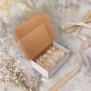 HORLIMER 12x8x4 Shipping Boxes Set of 20, White Corrugated Cardboard Mailer Box for Packing Small Business