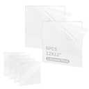 6 Pack Plexiglass Sheet, 12 x 12 Square Panel 1/8 Thick (3mm) Transparent Acrylic Sheet with Protective Paper Use for Crafting Projects, Cutting, Sawing, Laser Cutting